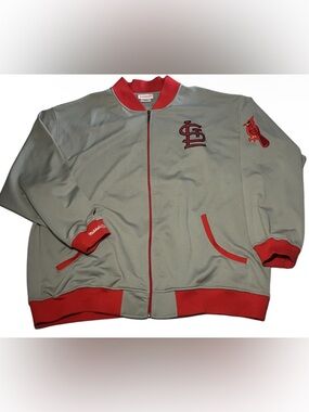 Mitchell & Ness 5XL St. Louis Cardinals Jacket Cooperstown Collection Full Zip